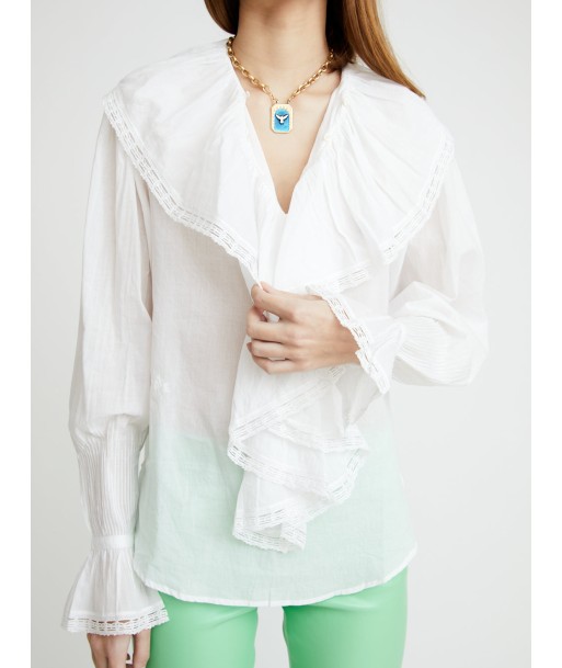 BLOUSE POPPI À JABOT BOUTONNÉ vente chaude votre 