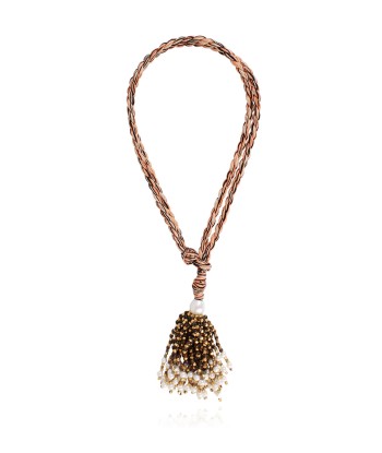 COLLIER POMPOM TIGER EYE la chaussure