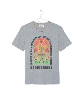 TEE SHIRT ASTRO GRIS SAGITARIUS Voir les baskets