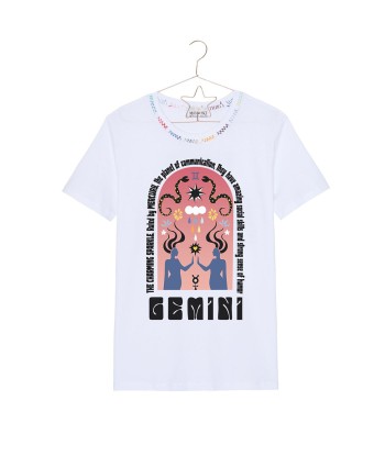 TEE SHIRT ASTRO BLANC GEMINI de pas cher