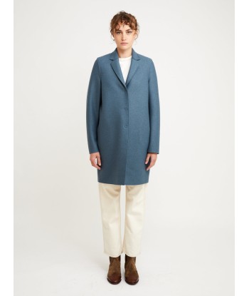 MANTEAU COCOON PRESSED STEEL BLUE meilleur choix