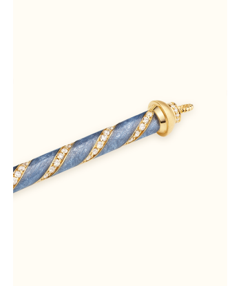 COLLIER CANDY CANE BLEU Fin de série