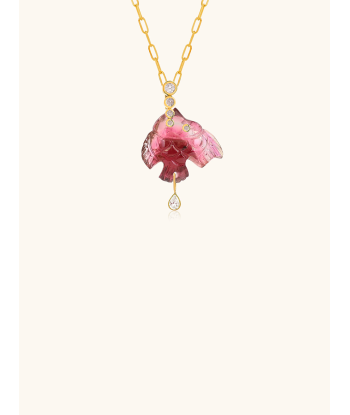 PENDENTIF POISSON TOURMALINE ROSE basket pas cher