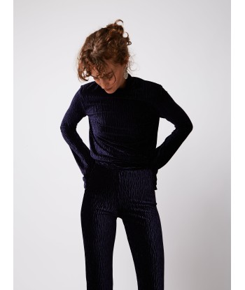 PANTALON FLARE EN VELOURS DE PANNE NIGHT FALL en ligne des produits 