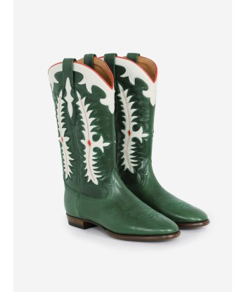 BOTTES SANTIAG MIDNIGHT TEXAS DARK GREEN suggérées chez