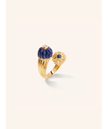 BAGUE DOUBLE GELATO LAPIS-LAZULI ET DIAMANTS outlet