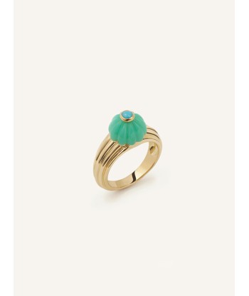 BAGUE GELATO CHRYSOPRASE ET TURQUOISE plus qu'un jeu 