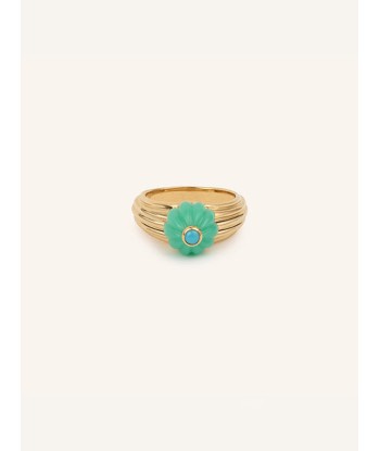 BAGUE GELATO CHRYSOPRASE ET TURQUOISE plus qu'un jeu 