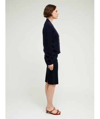 CARDIGAN LOU NERO NERO NAVY la livraison gratuite