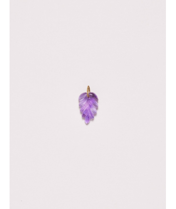 PENDENTIF EFFIE FEUILLE AMETHYSTE chez Cornerstreet bien 