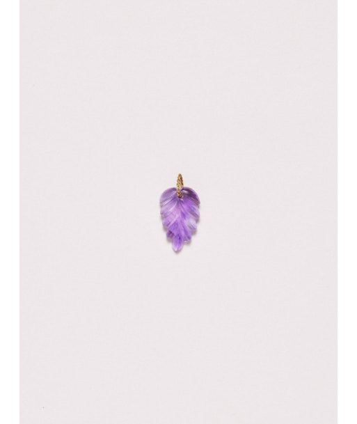 PENDENTIF EFFIE FEUILLE AMETHYSTE chez Cornerstreet bien 