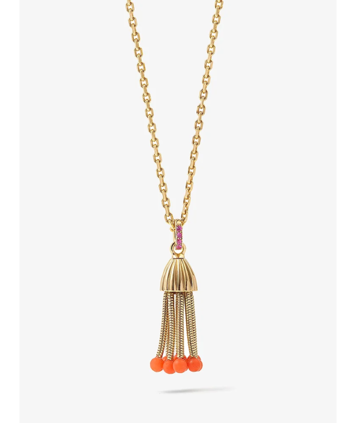 COLLIER FORCAT POLPO PERLES DE CORAIL destockage