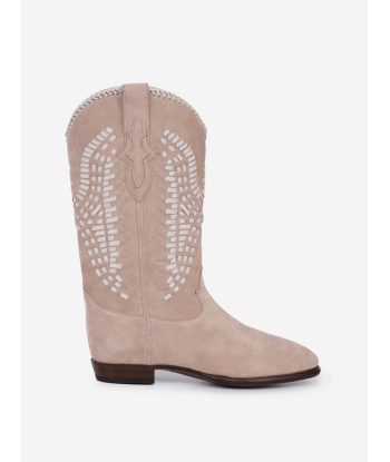 BOTTES INCA SUEDE NUDE WHITE Par le système avancé 