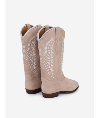 BOTTES INCA SUEDE NUDE WHITE Par le système avancé 