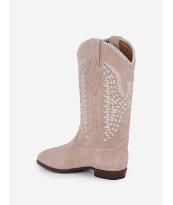 BOTTES INCA SUEDE NUDE WHITE Par le système avancé 