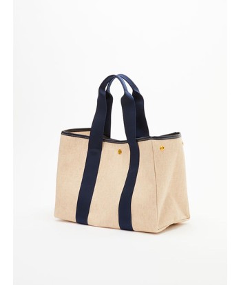 SAC TRAVERSÉE M LINEN NAVY Dans la société mordern