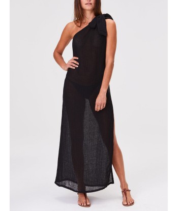 ROBE SARONG GAZE NOIRE les ligaments