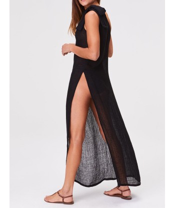 ROBE SARONG GAZE NOIRE les ligaments