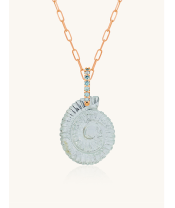 PENDENTIF ESCARGOT AIGUE-MARINE acheter en ligne