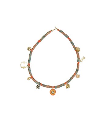 COLLIER GRIGRI PLANETE ORANGE Comparez et commandez 