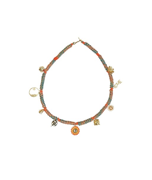 COLLIER GRIGRI PLANETE ORANGE Comparez et commandez 