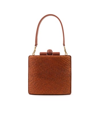 SAC LISBON ABACA RUST BROWN la livraison gratuite