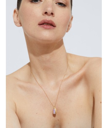 COLLIER GOUTTE OPALE DE BOIS & DIAMANTS Faites des économies