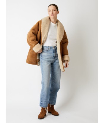 MANTEAU TATOOSH SHEARLING CAMEL de pas cher