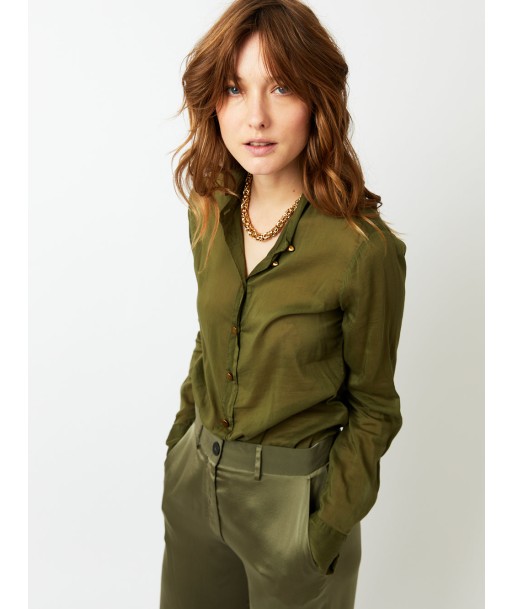 CHEMISE VOILE OLIVE Les magasins à Paris et en Île-de-France