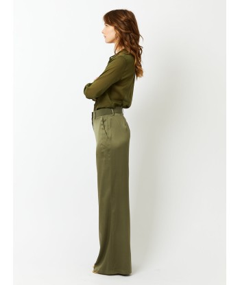 PANTALON SARTORIAL SOIE OLIVE store