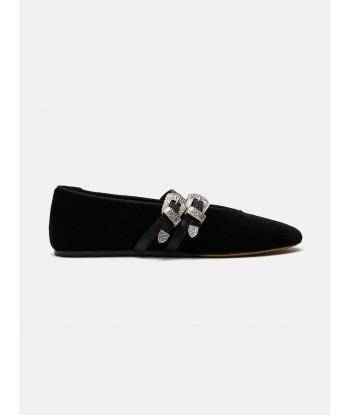 BALLERINES CLAUDIA SUEDE NOIR sur le site 