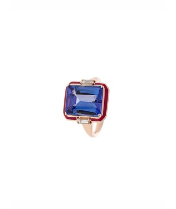 BAGUE GEMMA TANZANITE ET DIAMANTS destockage