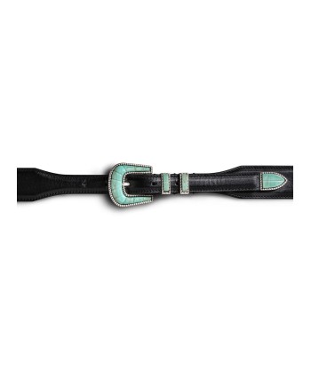 CEINTURE CRAZY SOFT TURQUOISE & NOIR Amélioration de cerveau avec