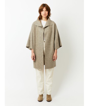 MANTEAU KIMONO PRESSED WOOL NATURAL CASHA sur le site 