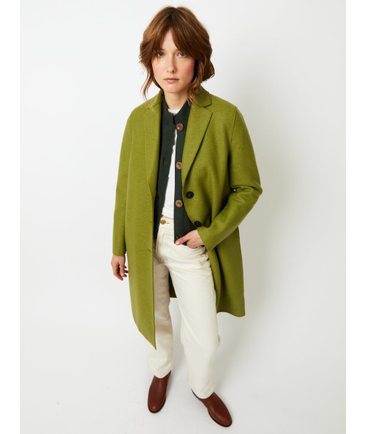 MANTEAU OVERCOAT PRESSED WOOL PERIDOT paiement sécurisé