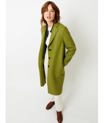 MANTEAU OVERCOAT PRESSED WOOL PERIDOT paiement sécurisé