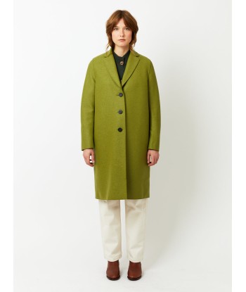 MANTEAU OVERCOAT PRESSED WOOL PERIDOT paiement sécurisé