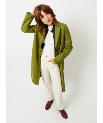 MANTEAU OVERCOAT PRESSED WOOL PERIDOT paiement sécurisé