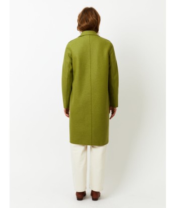 MANTEAU OVERCOAT PRESSED WOOL PERIDOT paiement sécurisé