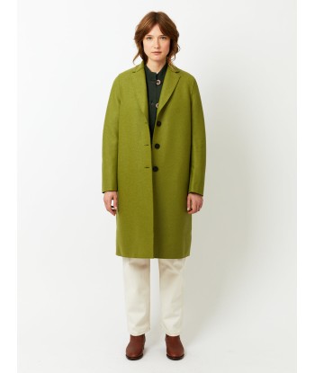 MANTEAU OVERCOAT PRESSED WOOL PERIDOT paiement sécurisé