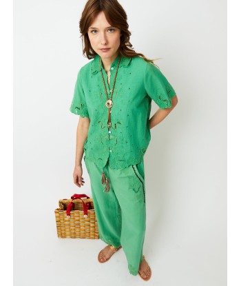 CHEMISE CHARLES VERT ou a consommer sur place