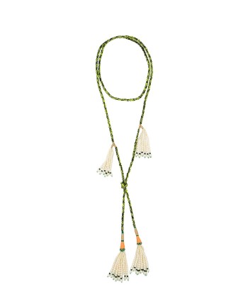 COLLIER DOUBLE CRAVATE VERT hantent personnes