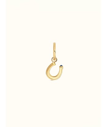 BOUCLE D'OREILLE BABY CHARM HORSESHOE OR ET SAPHIR BLEU Comparez plus de prix