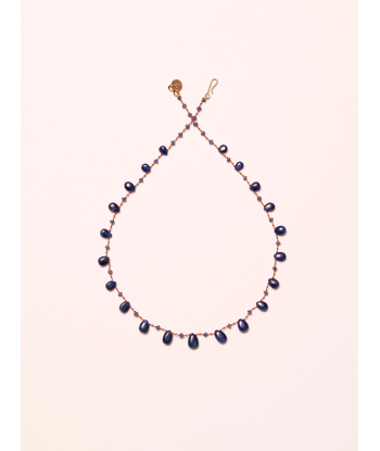 COLLIER COCOPLUM DROPS & BEADS SAPHIR BLEU la livraison gratuite