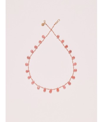 COLLIER CHEREMOYA RHODOCROSITE basket pas cher