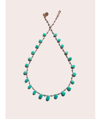 COLLIER BEETLE AMAZONITE solde