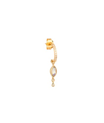 BOUCLE D'OREILLE MARQUISE PIERRE DE LUNE & DIAMANTS online