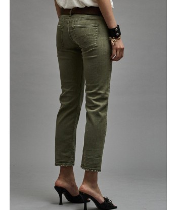 JEAN BOY STRAIGHT OLIVE GREEN STRETCH suggérées chez