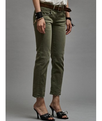 JEAN BOY STRAIGHT OLIVE GREEN STRETCH suggérées chez