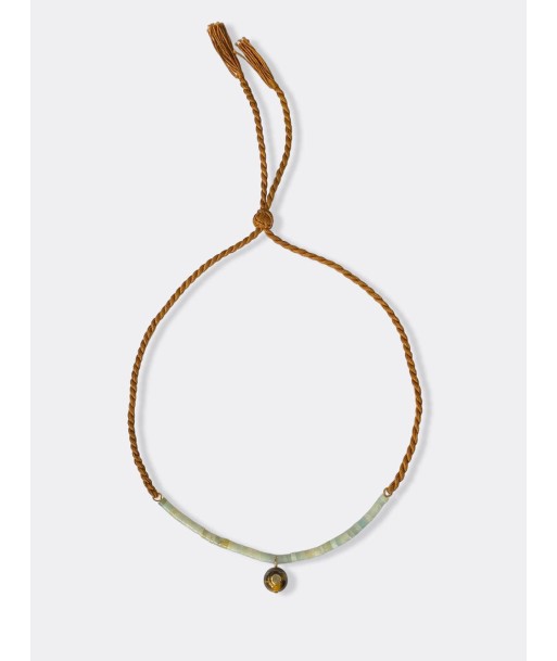 COLLIER AMAZONITE ET PENDENTIF OEIL-DE-TIGRE sur le site 